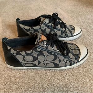 Black Coach Barrett sneakers